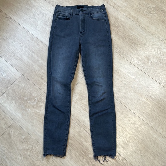 Mother The Looker High Waisted Ankle Fray Jean Dancing In Moonlight, SZ 25. 0647 - Picture 4 of 10